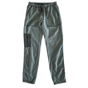 Hei Hei for Anthropologie‎ 27” Sage Green Skinny Pants Cargo Zip Pocket Tencel